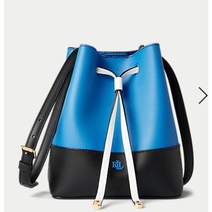 COPY - Ralph Lauren drawstring bucket bag with duster. Brand new. Black and blu…